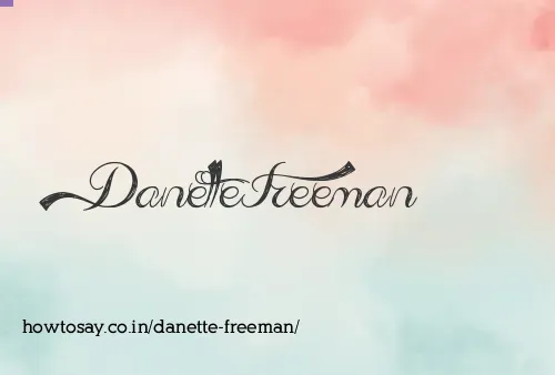 Danette Freeman
