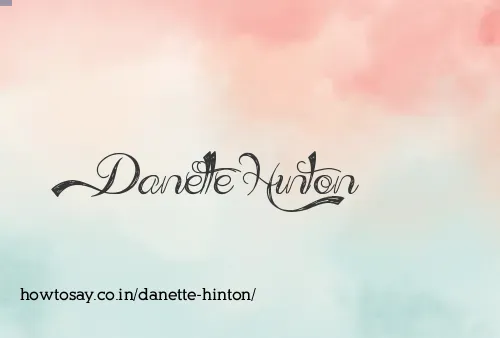 Danette Hinton