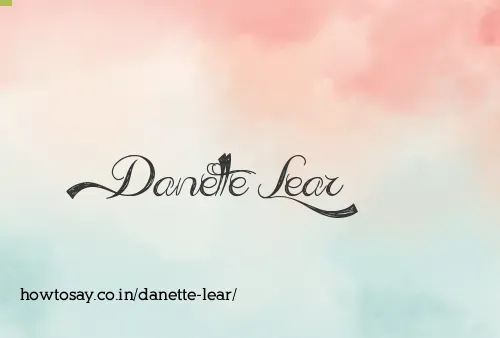 Danette Lear