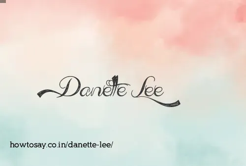 Danette Lee
