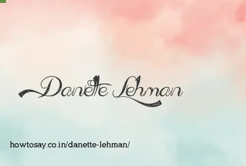 Danette Lehman