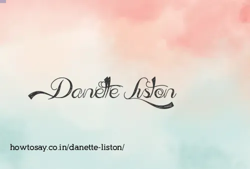 Danette Liston