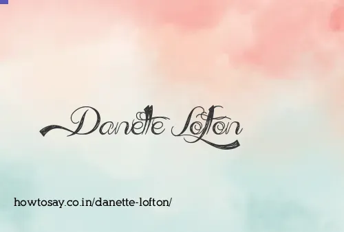 Danette Lofton