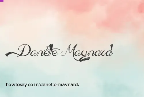 Danette Maynard