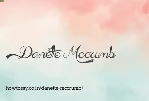 Danette Mccrumb
