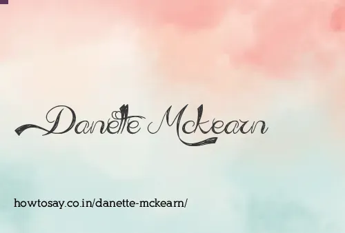 Danette Mckearn