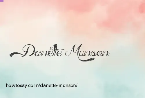 Danette Munson