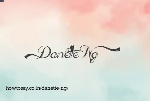 Danette Ng