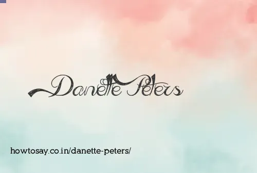 Danette Peters