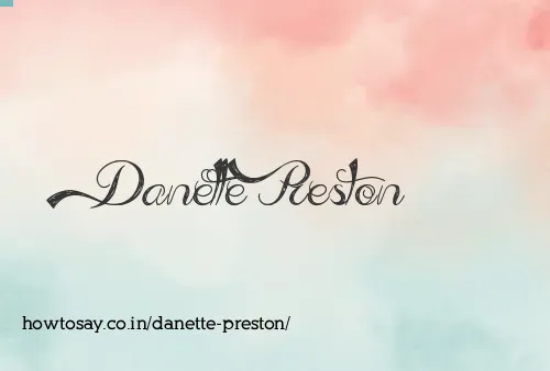 Danette Preston