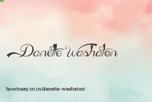 Danette Washaton