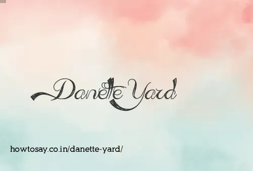 Danette Yard