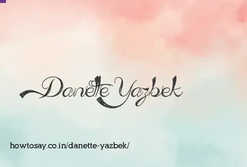 Danette Yazbek