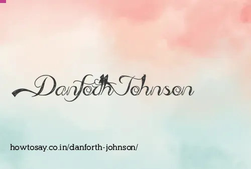 Danforth Johnson