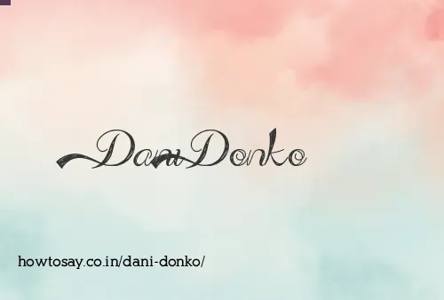 Dani Donko