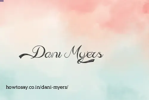 Dani Myers