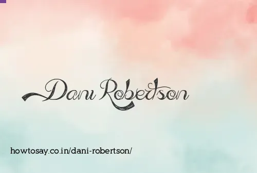 Dani Robertson