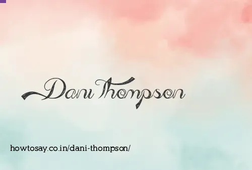 Dani Thompson