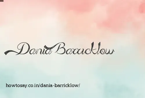 Dania Barricklow