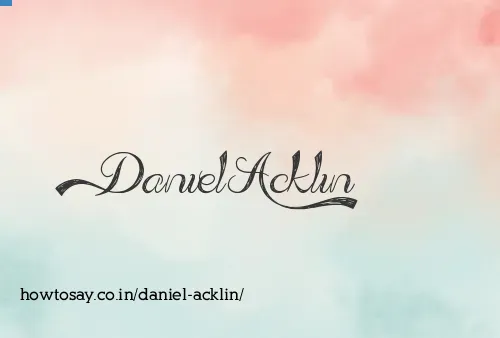 Daniel Acklin