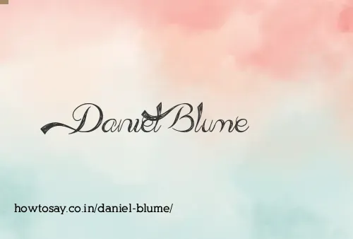 Daniel Blume