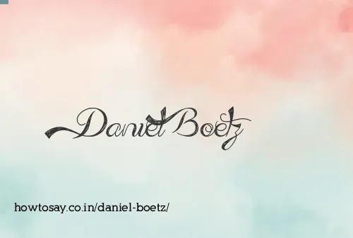 Daniel Boetz