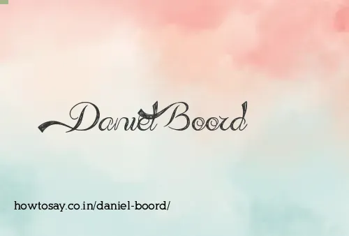 Daniel Boord