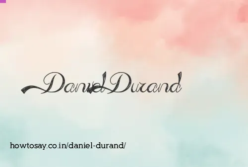 Daniel Durand