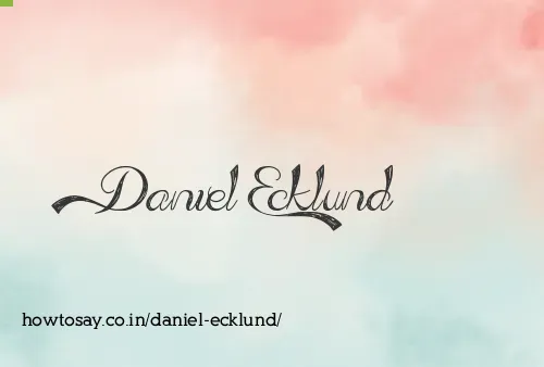Daniel Ecklund