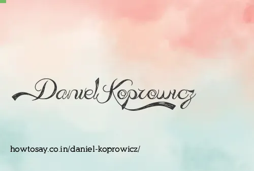 Daniel Koprowicz