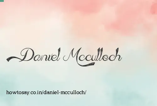 Daniel Mcculloch