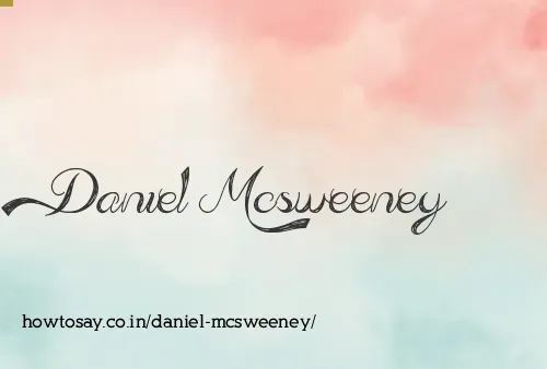 Daniel Mcsweeney