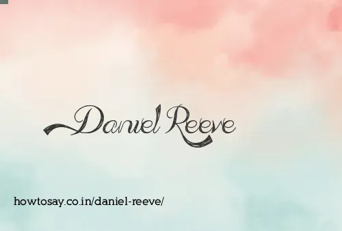 Daniel Reeve