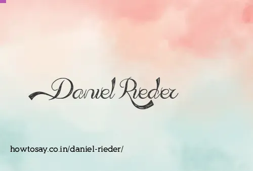 Daniel Rieder