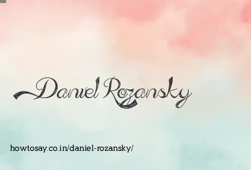 Daniel Rozansky