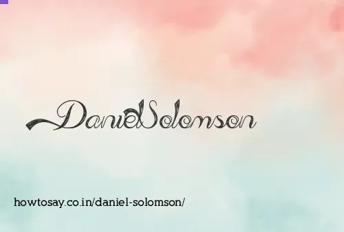 Daniel Solomson