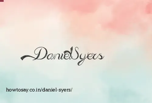 Daniel Syers