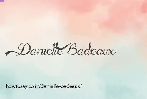 Danielle Badeaux