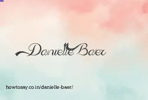 Danielle Baer