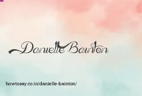 Danielle Bainton