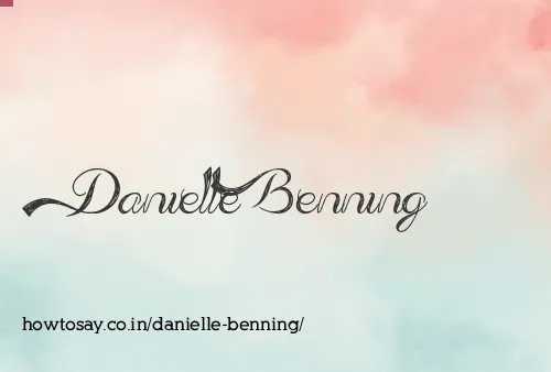 Danielle Benning