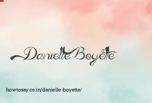 Danielle Boyette