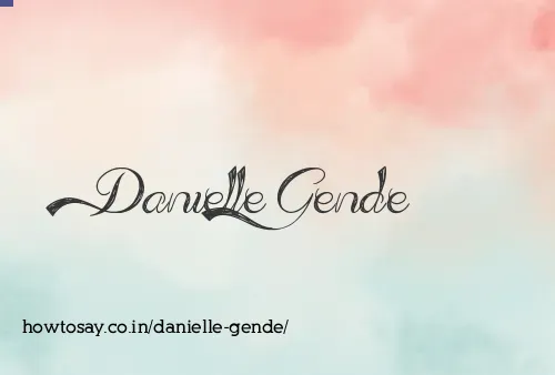 Danielle Gende