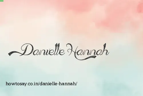 Danielle Hannah