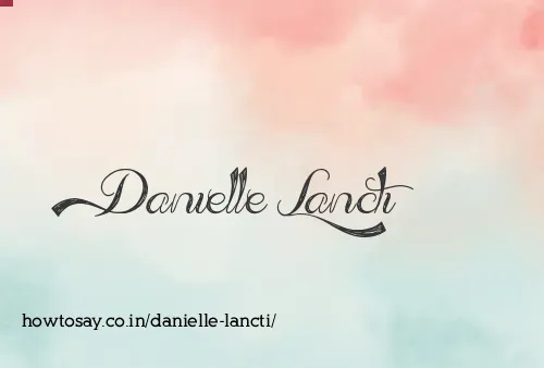 Danielle Lancti