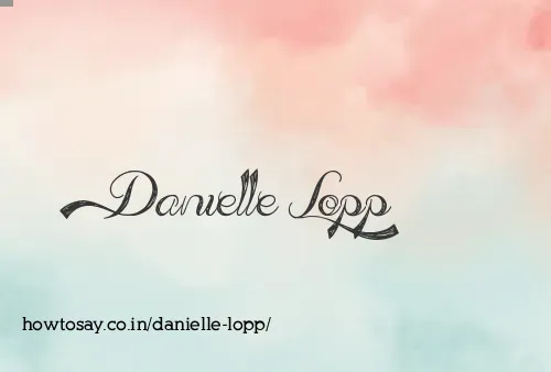 Danielle Lopp