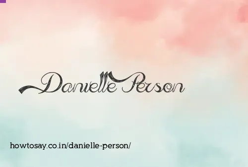 Danielle Person
