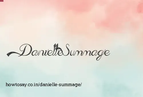 Danielle Summage