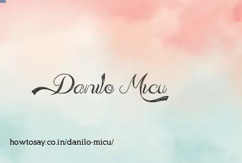Danilo Micu