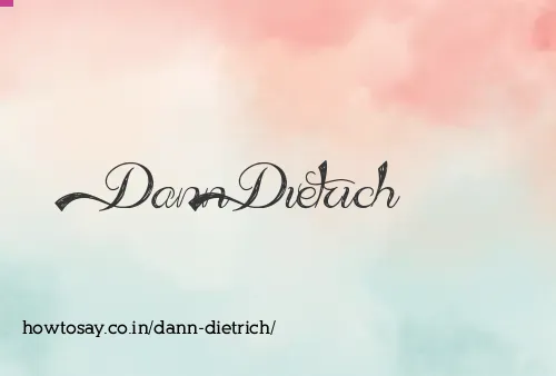 Dann Dietrich